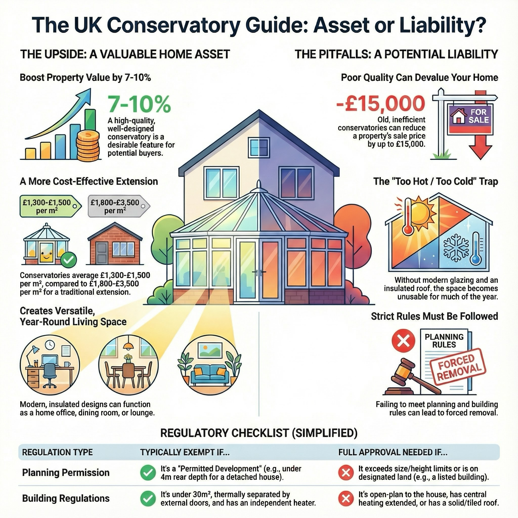 Conservatories infographic guide