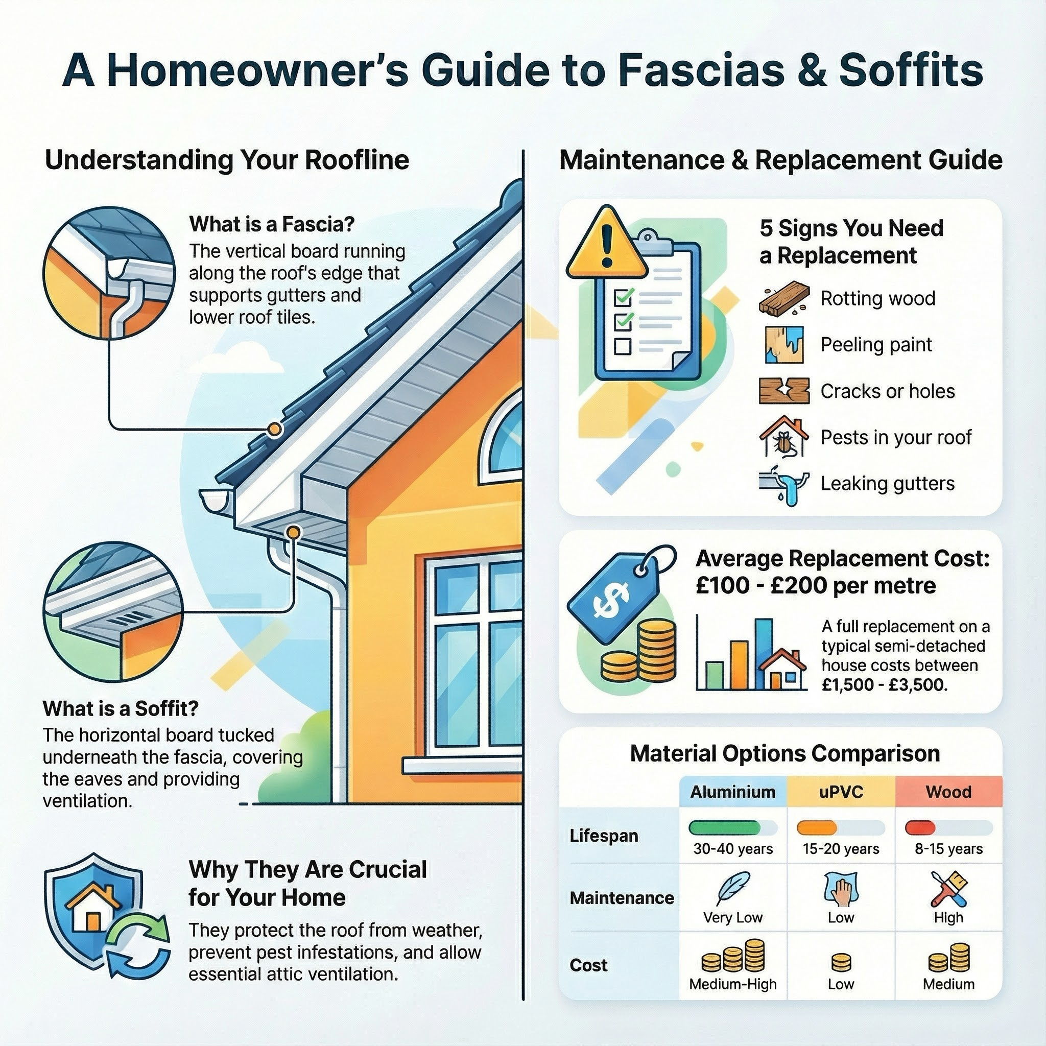 Fascia & Soffits infographic guide