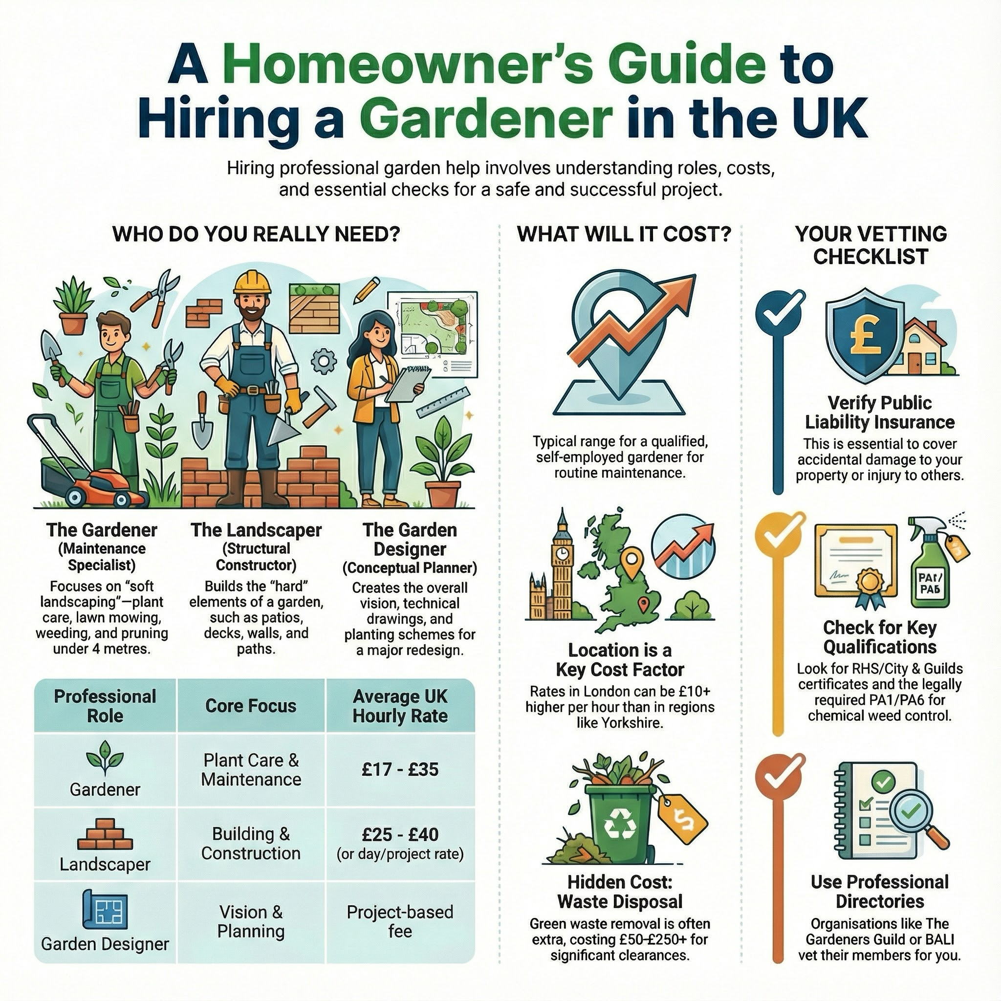 Gardener infographic guide