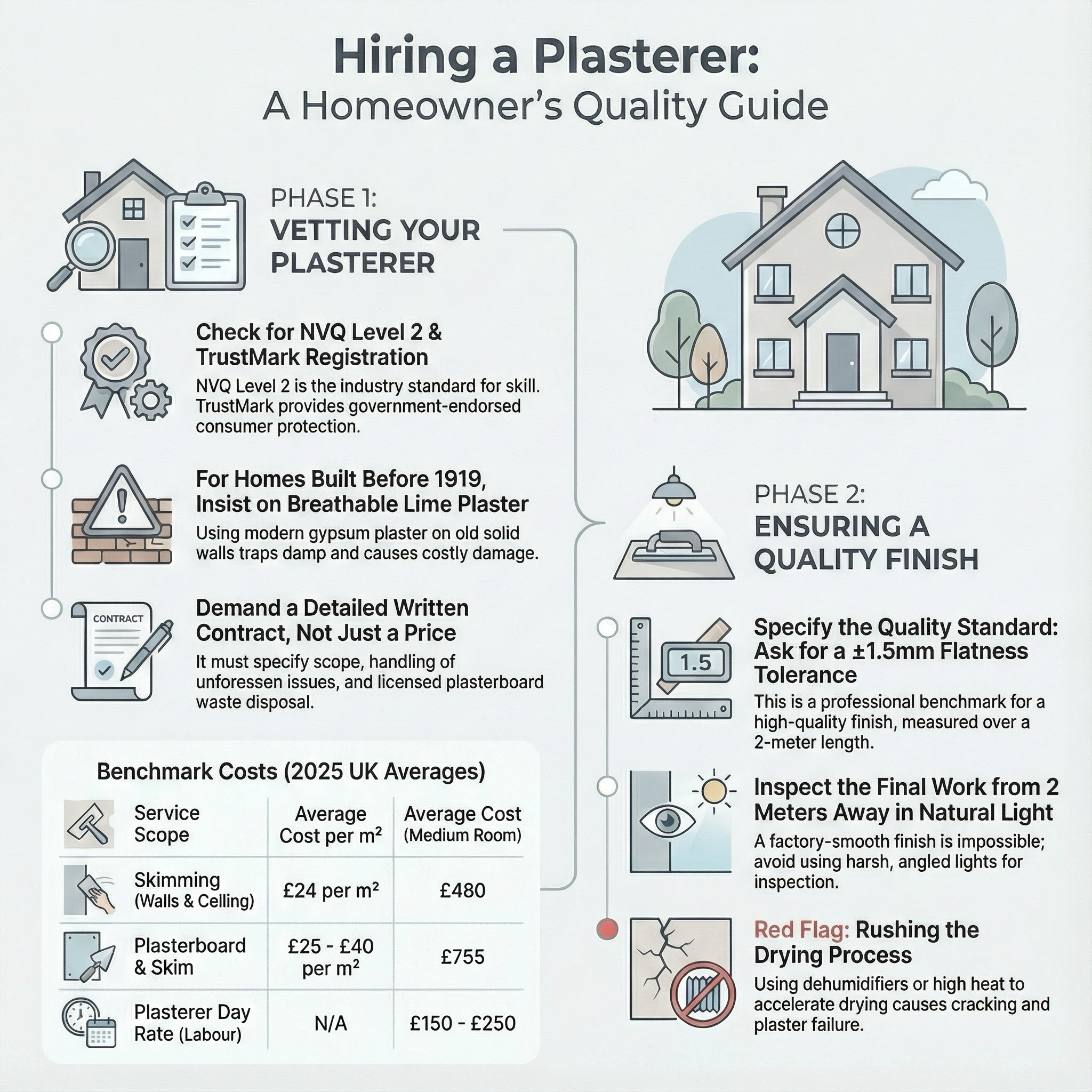 Plasterer infographic guide