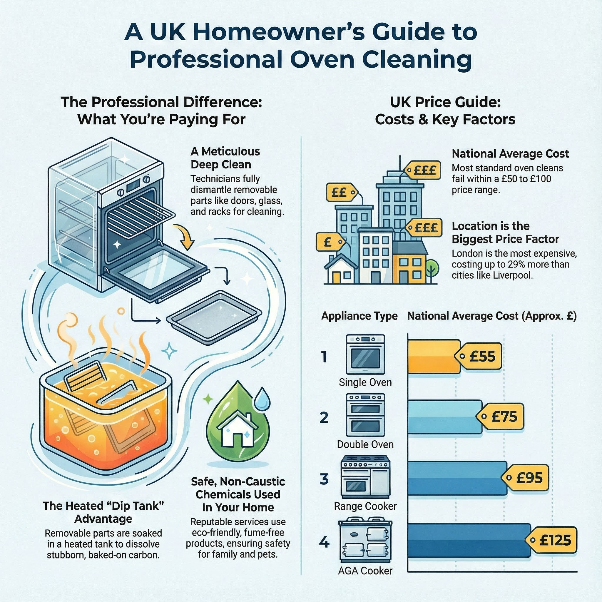 Oven Cleaning infographic guide