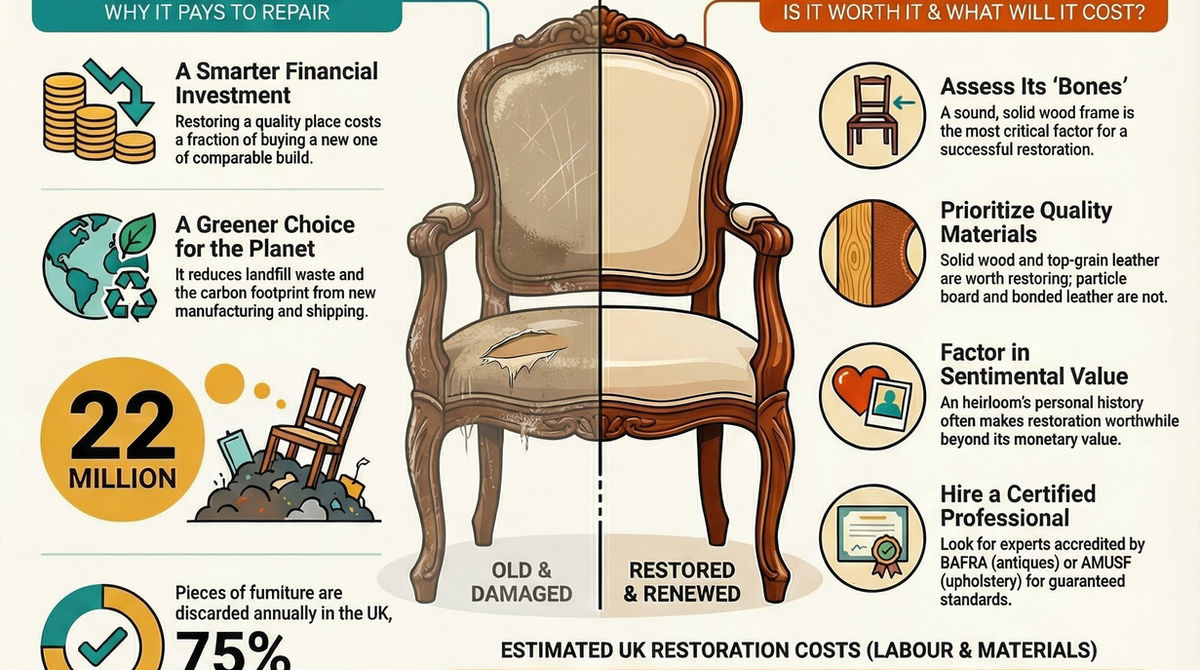 Furniture Repair infographic guide