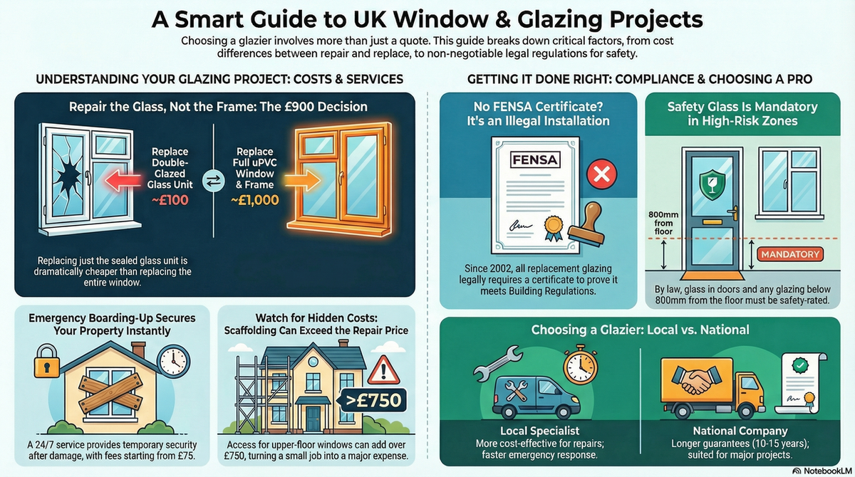 Glazier infographic guide