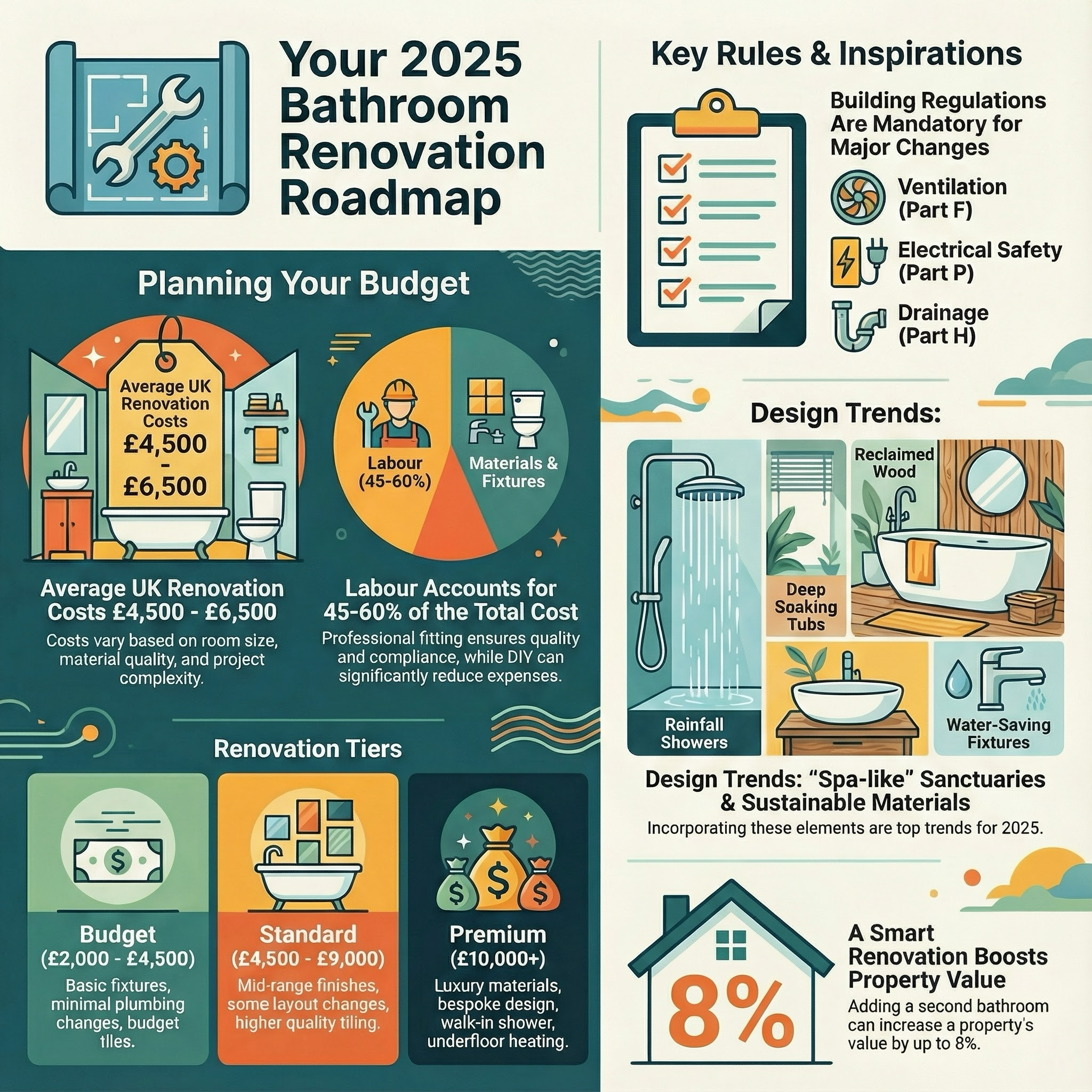 Bathrooms infographic guide