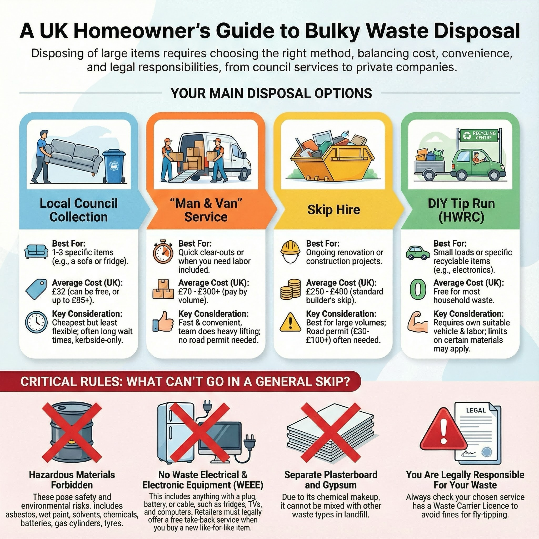 Rubbish Clearance infographic guide