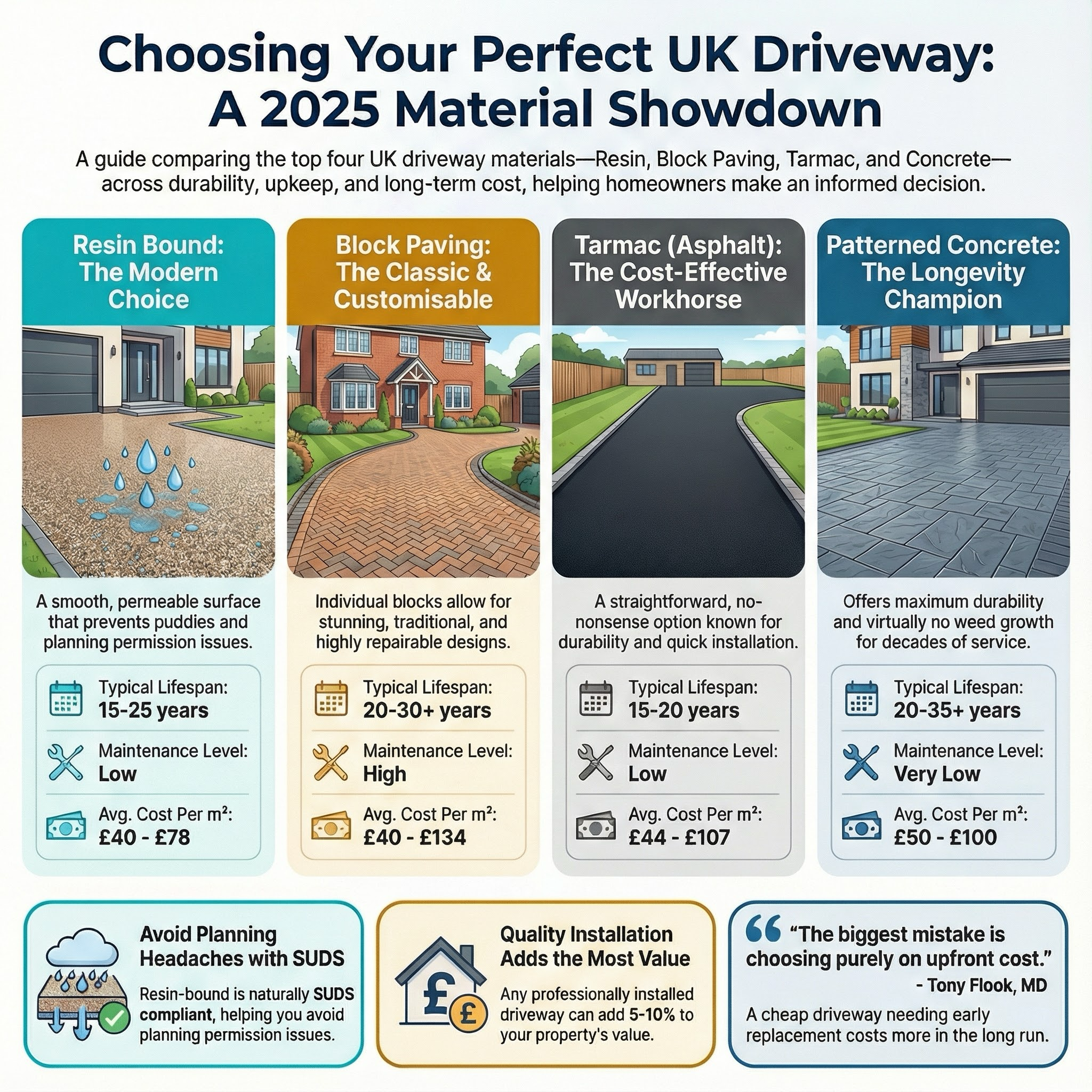 Driveways infographic guide