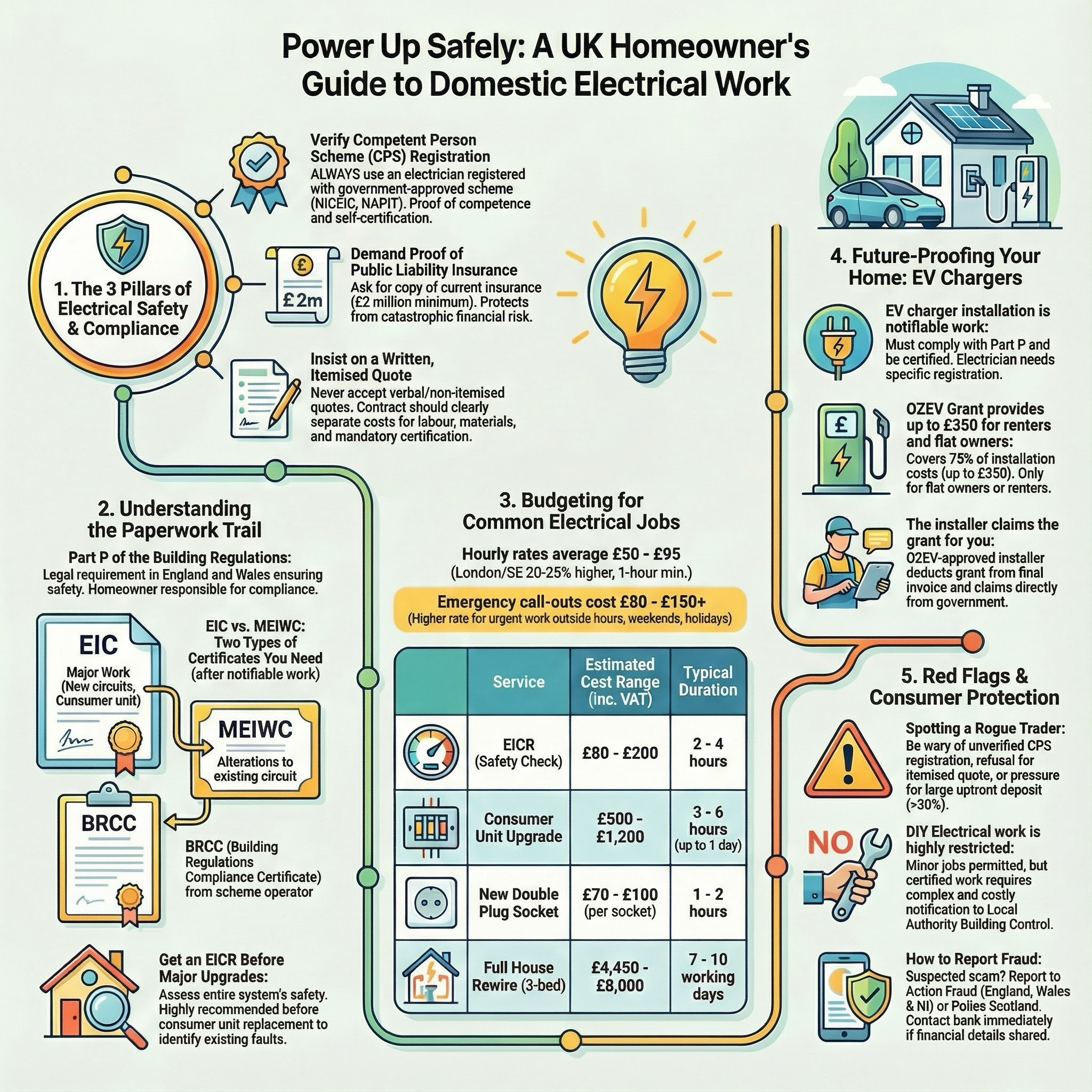 Electrician infographic guide