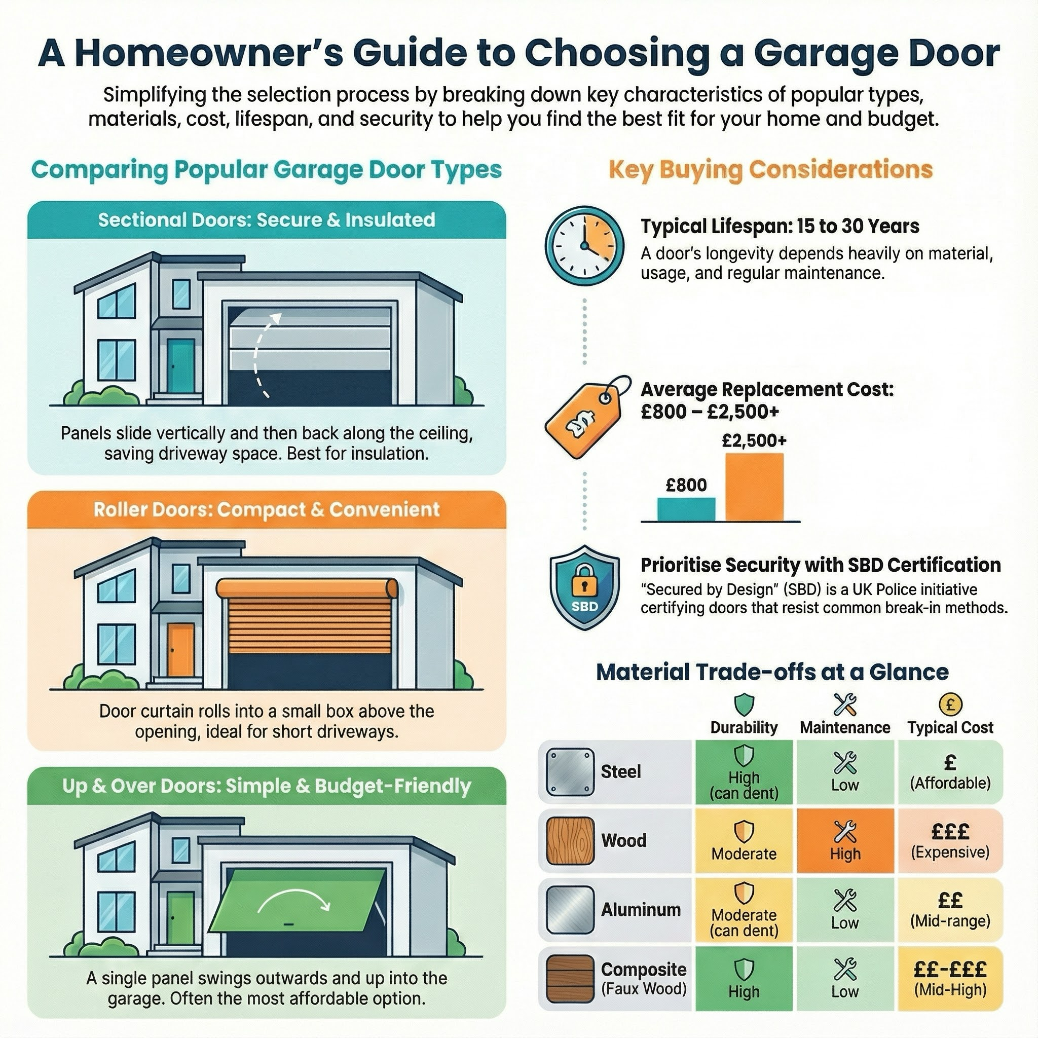 Garage Doors infographic guide