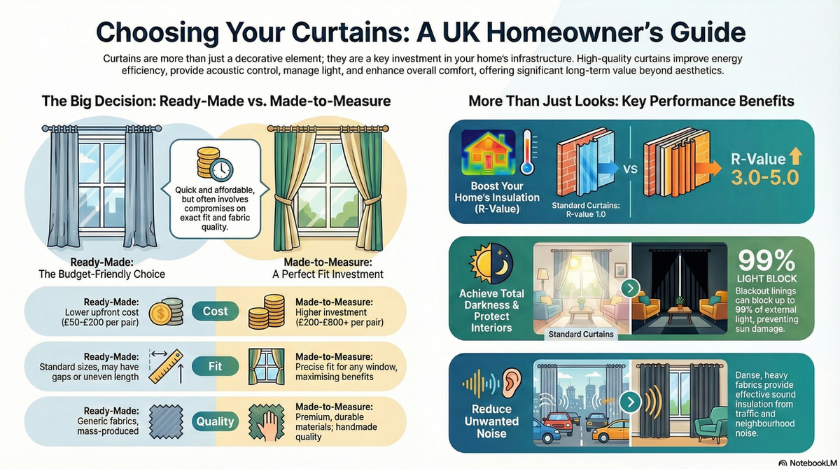 Curtains & Blinds infographic guide