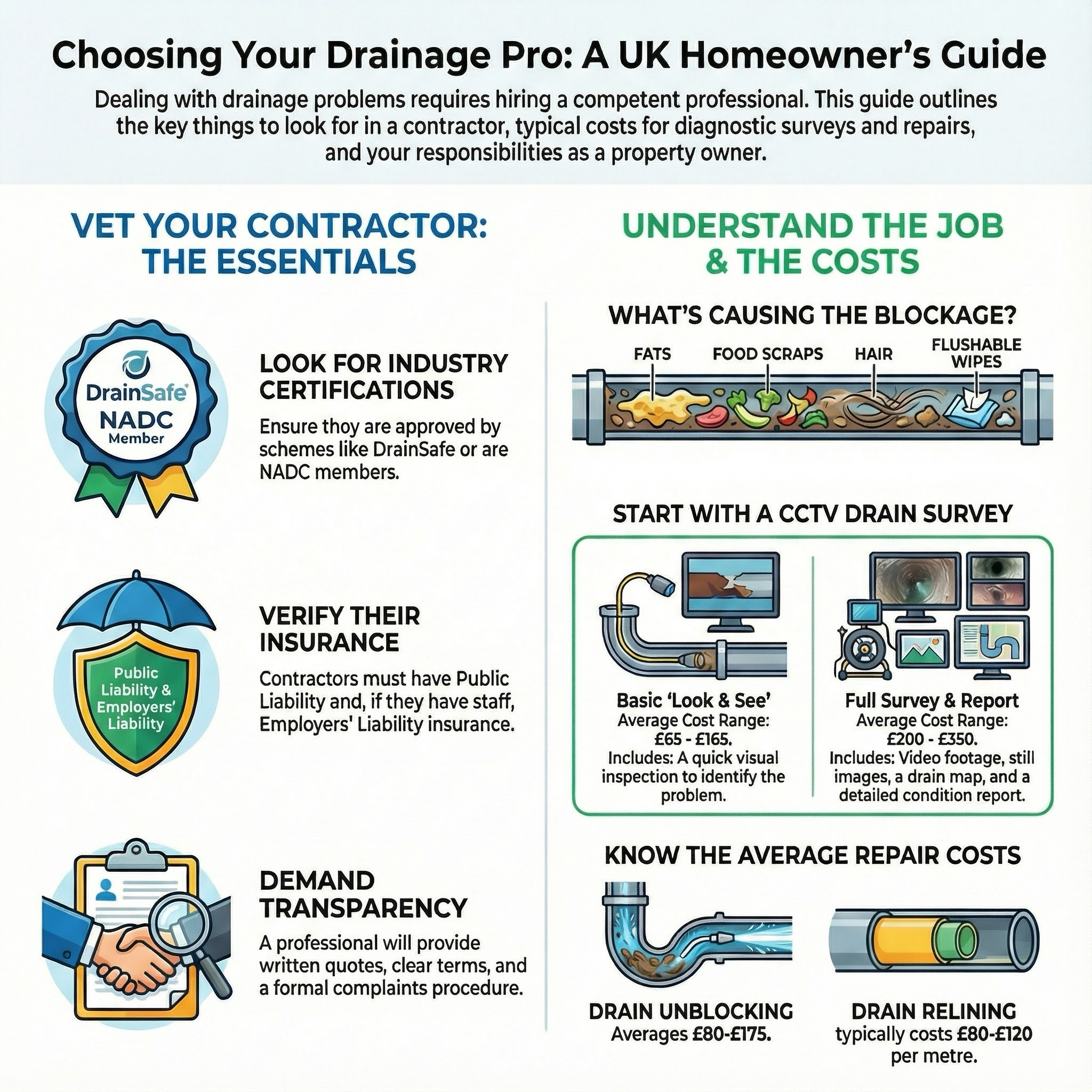Drain Specialist infographic guide