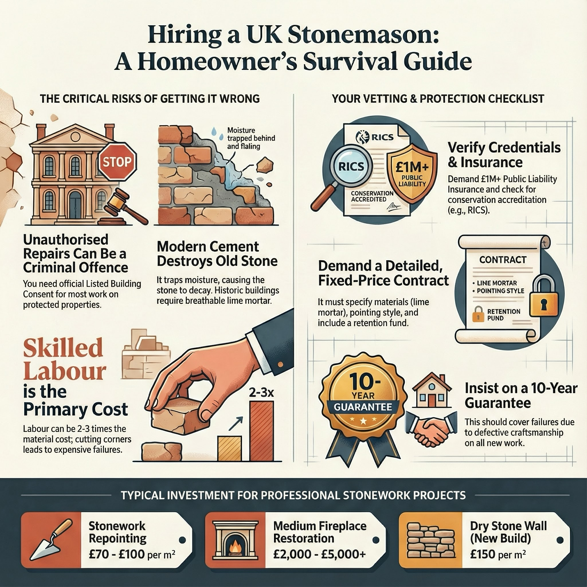 Stonemason infographic guide